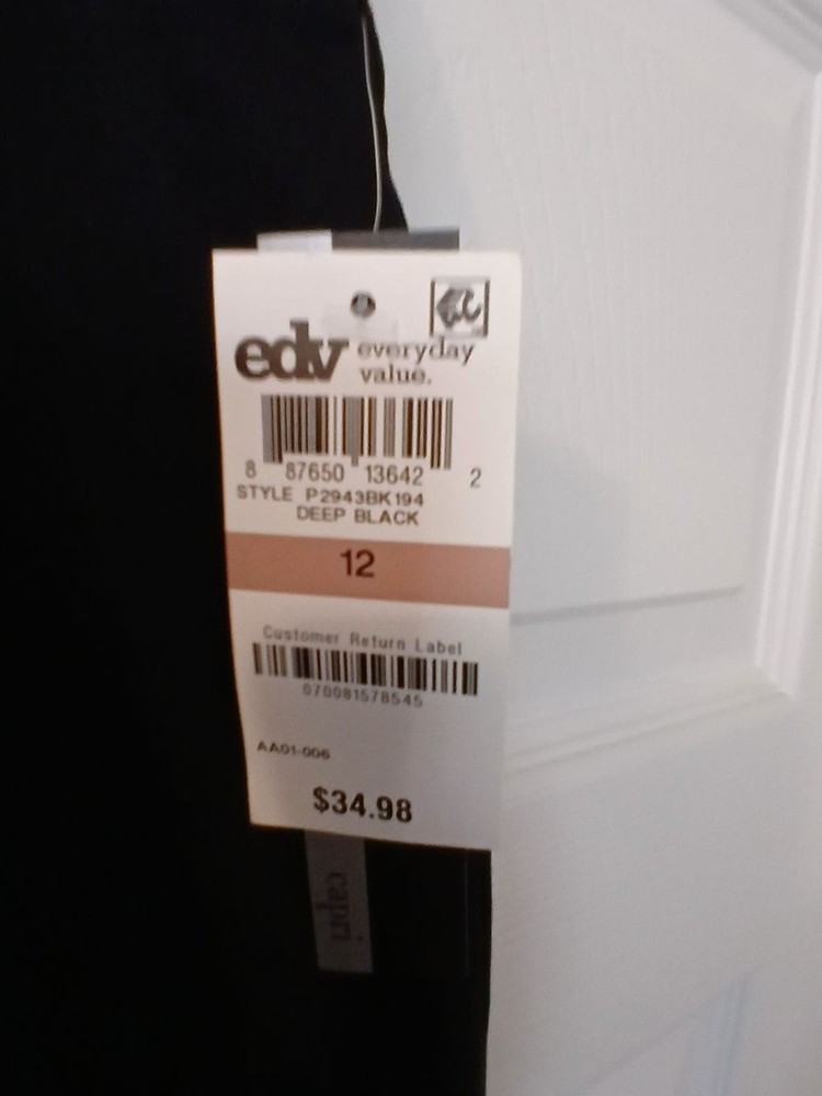 Alfani Black Capri Pants