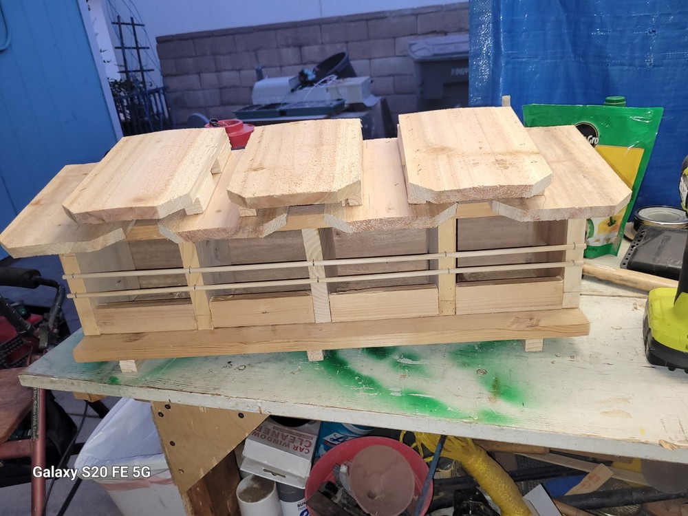 Sparrow Nesting Box with 4 compartments