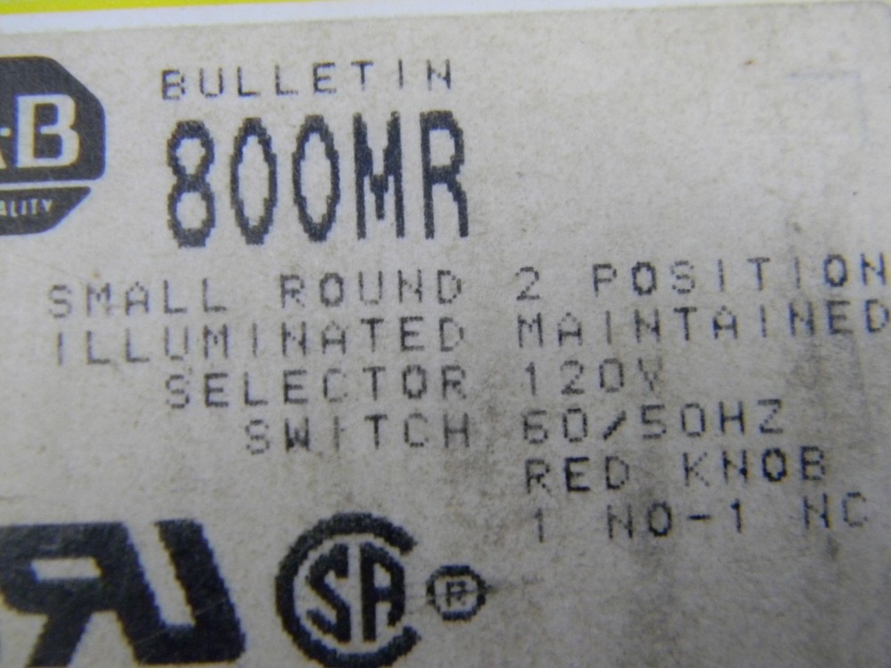 Allen Bradley 800MR-1HA2BRA D Series D Selector Switch