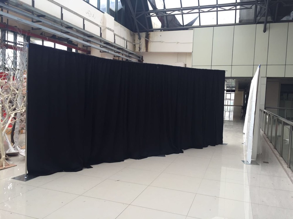 ADJUSTABLE QUICK BACKDROP KIT 8 FT TALL x 10 FT- 50 FT WIDE PIPE WITHOUT DRAPE