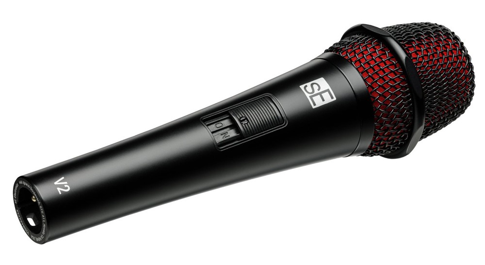 Se Electronics V2 SWITCH QTR Dynamic Microphone Handheld Mic w/XLR-1/4” TS Cable