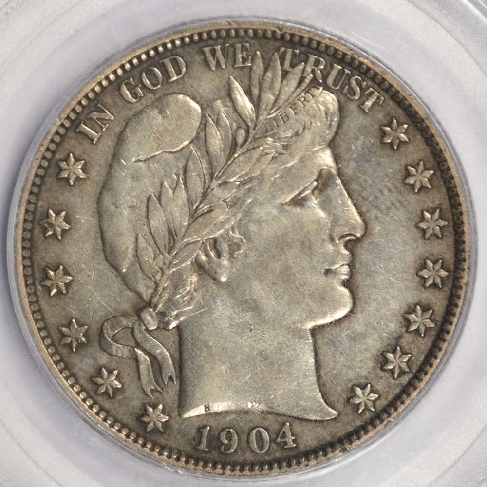1904 BARBER HALF DOLLAR ~ PCGS XF40