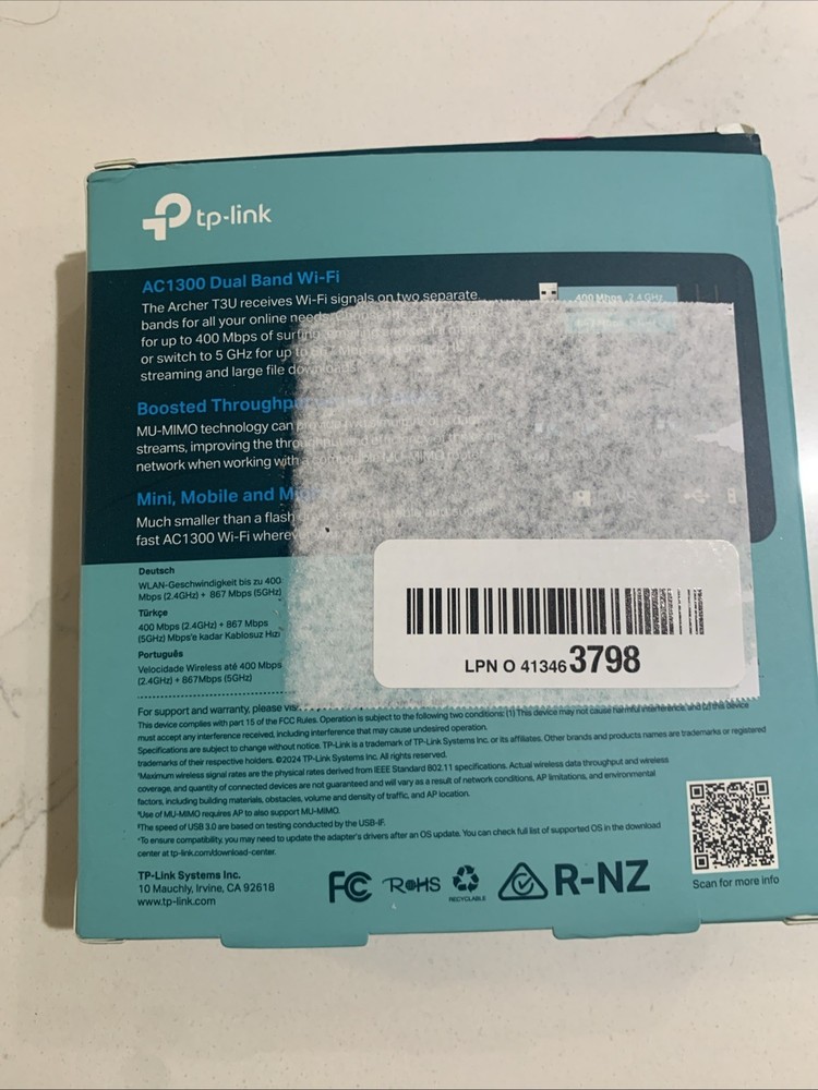 tp-link AC1300 USB WiFi Adapter