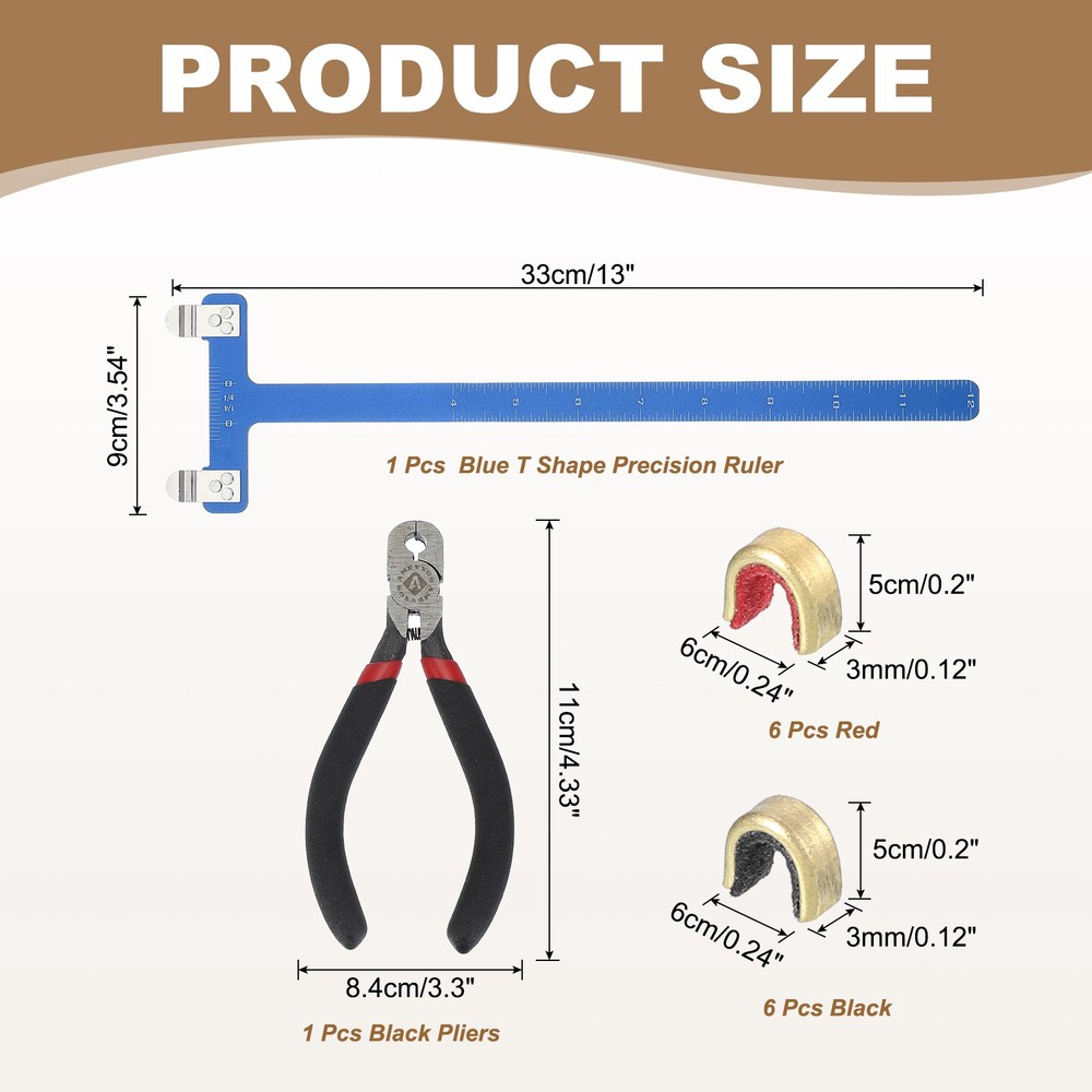 Archery Bow Square 33x9mm for Recurve Compound Bowstring Black/Blue