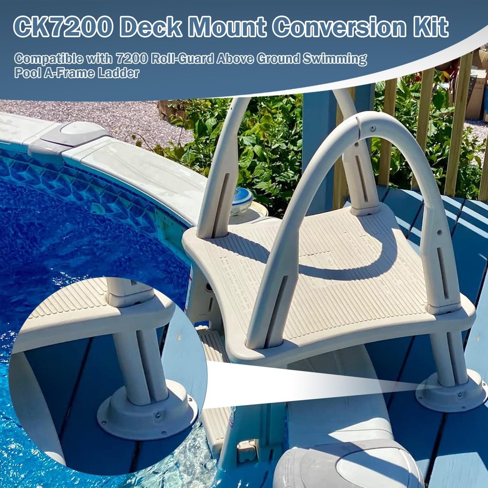 CK7200 Deck Mount Conversion Kit Replacement for 7200 Roll-Guard Above Ground...