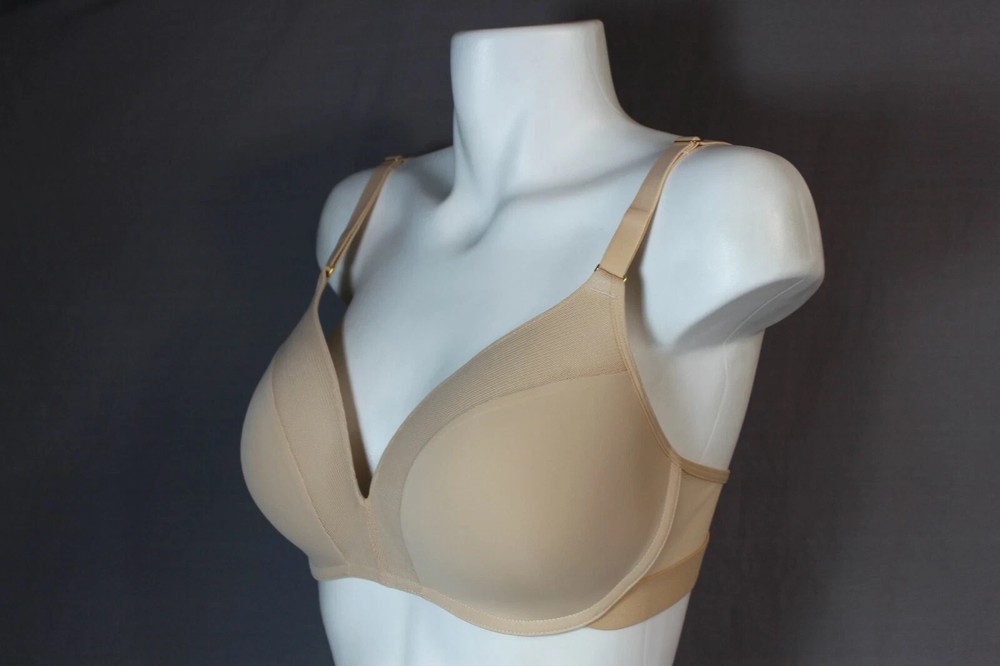 LIVELY Wireless Lined J-hook on back Plunge Bra size 34C
