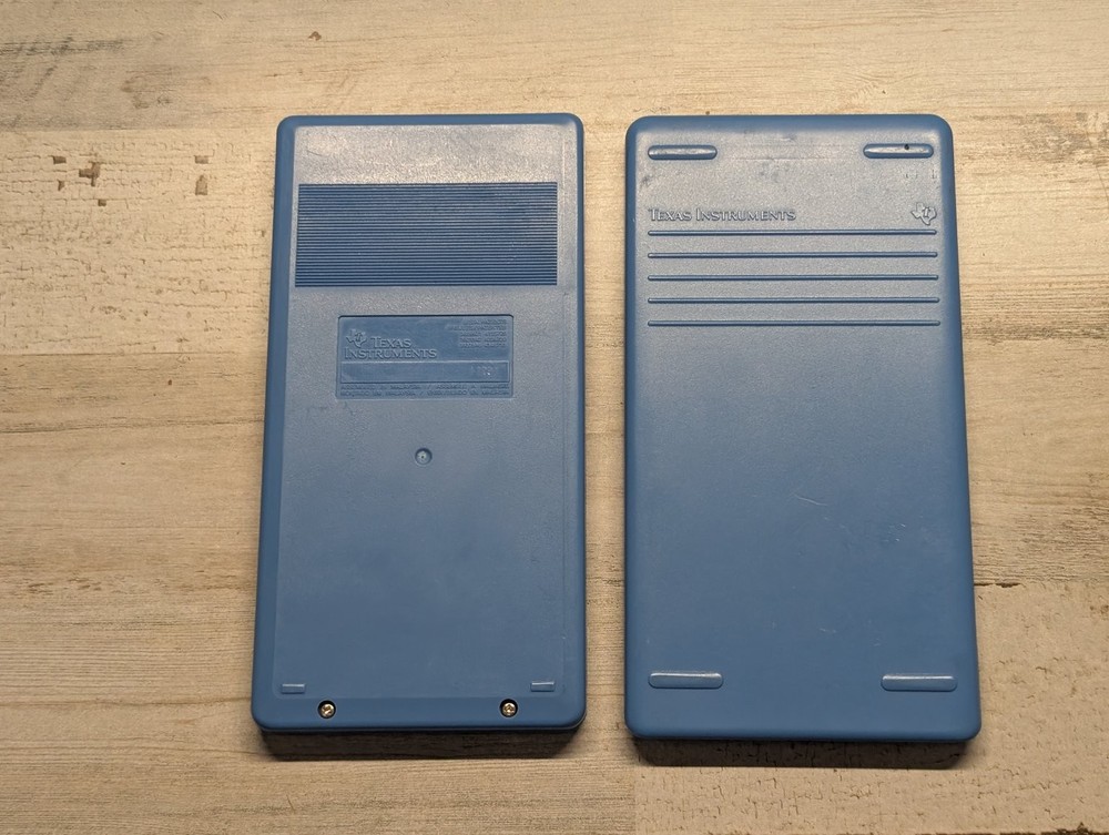 Texas Instruments Math Explorer Calculator Vintage Blue Scientific