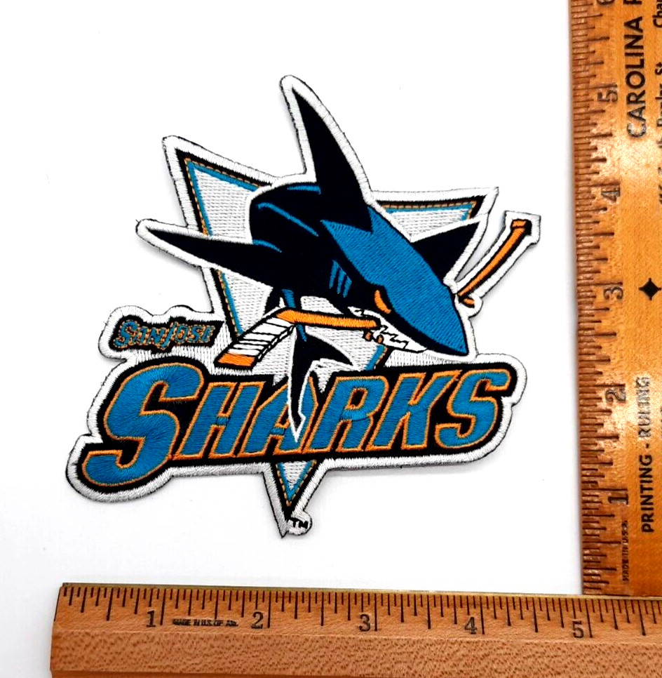 San Jose Sharks Embroidered Iron On Patch 5"