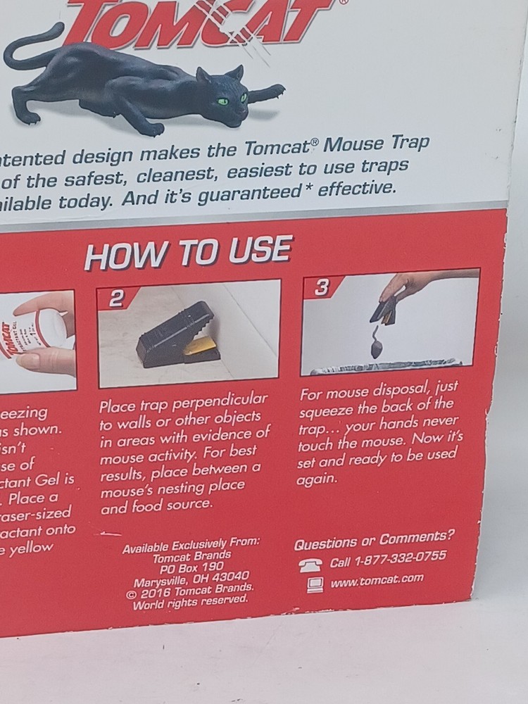 Tomcat Mouse Size Snap Traps 2-Pack No-Touch Disposal Easy to Set