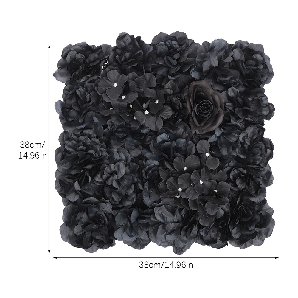 Artificial Flower Wall Background, 12Pcs 3D Flowers Wall Panel Backdrop