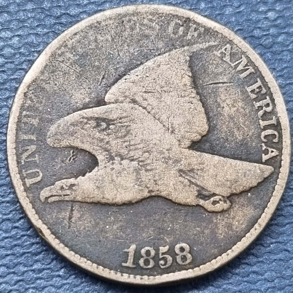 1858 Flying Eagle Cent 1c Penny Better Grade #92640