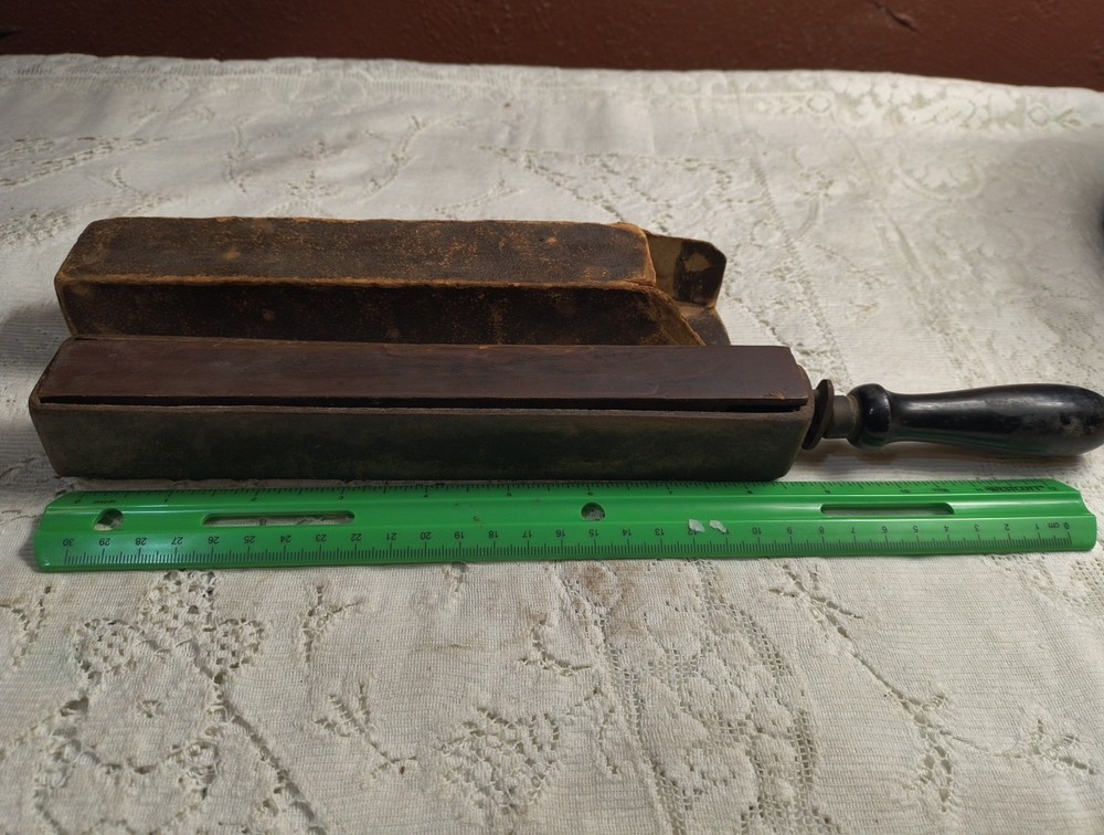 Antique Combination Strop With Box Black Handle Massachusetts
