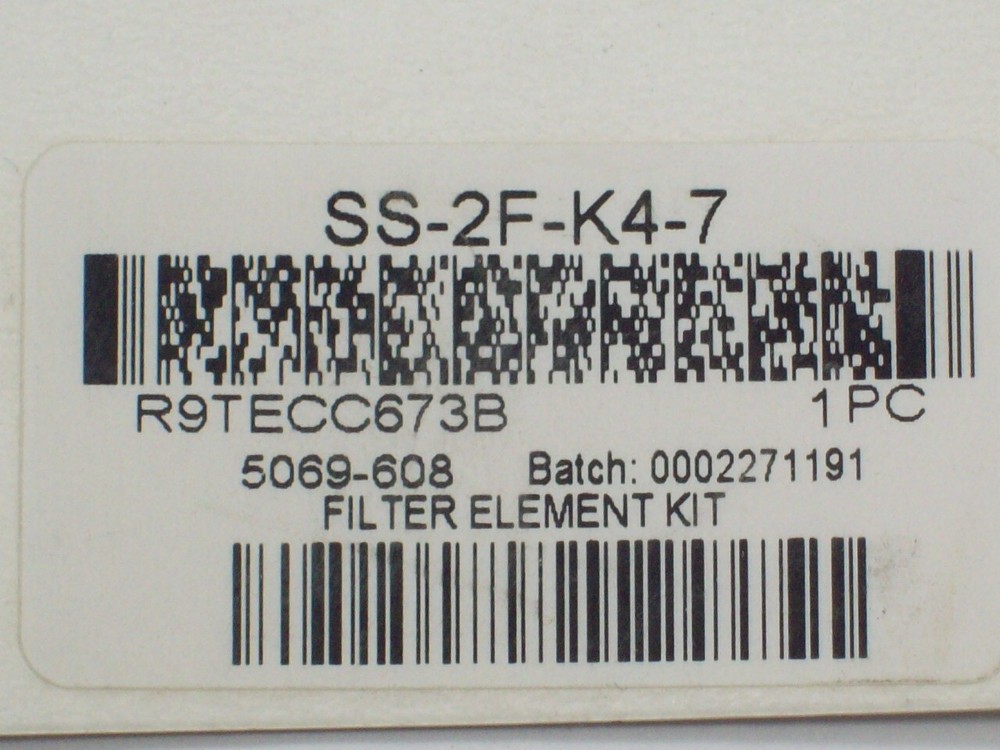 2- Swagelok Particulate Filter Elements, 2F Series In-Line, SS-2F-K4-7