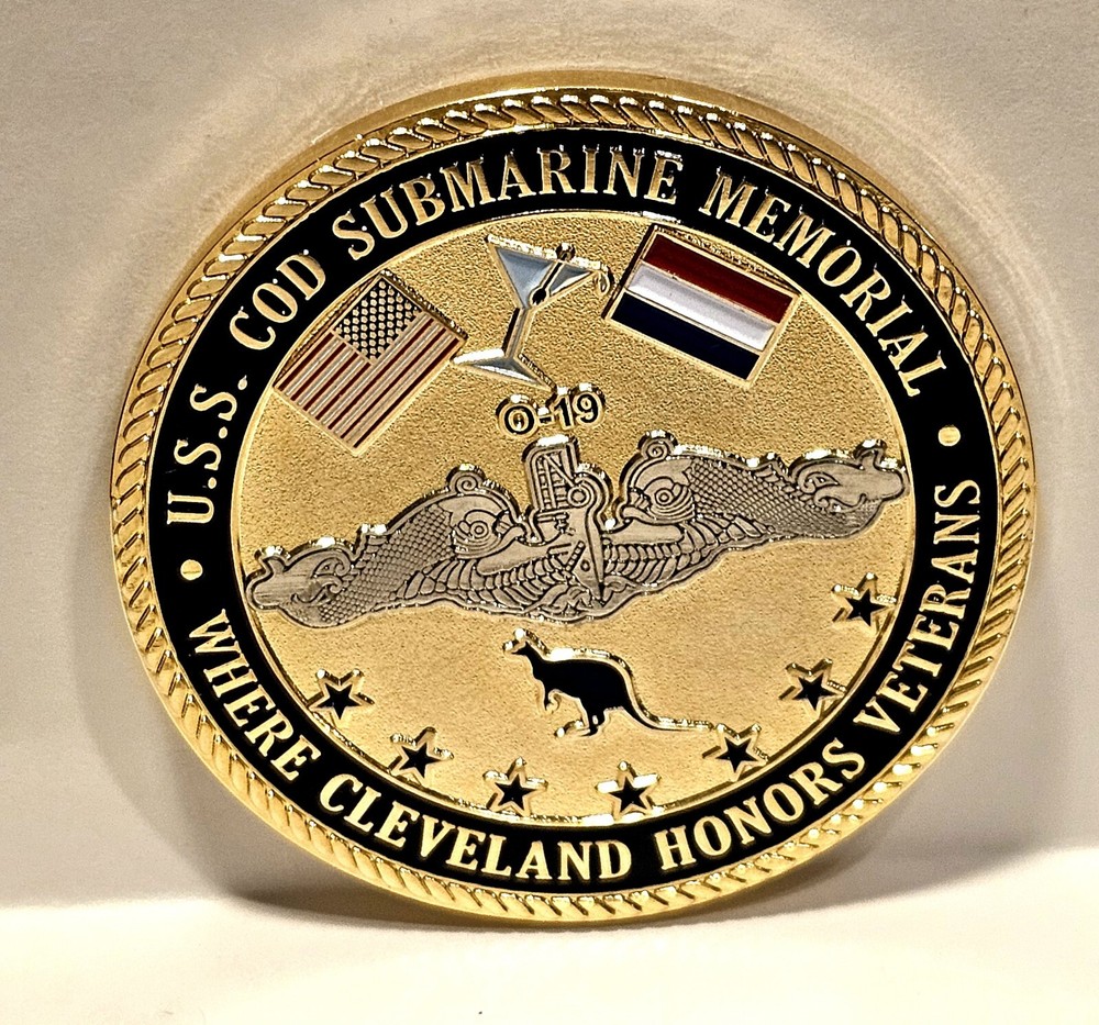 USS Cod Submarine SS 224 Challenge Coin