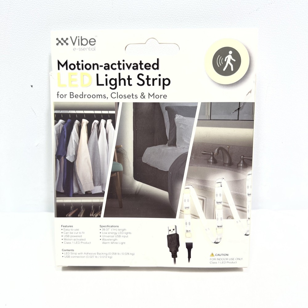 Vibe Essential Motion - Activated LED Light Strip - 1 Meter, Warm White