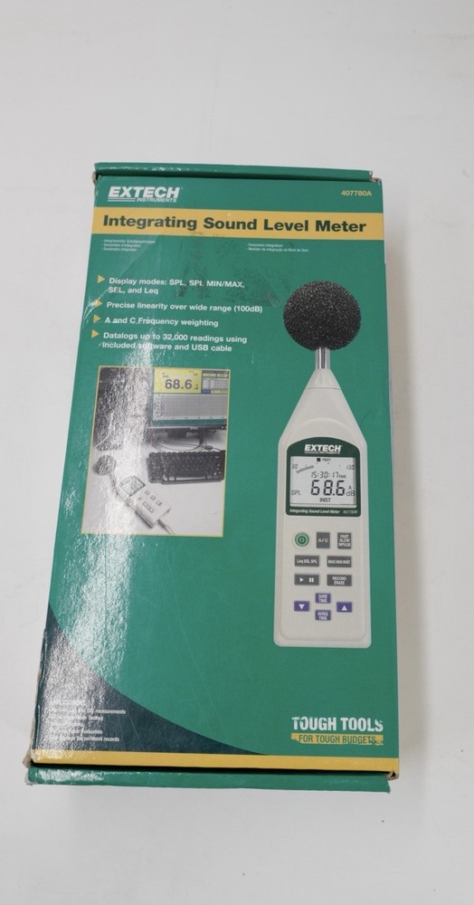 Extech 407780A: Sound Level Datalogger, Integrating with USB Interface
