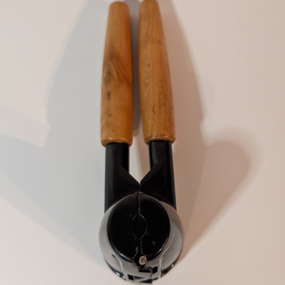 Vintage German Nutcracker Wood Wooden Handle, Study Handheld Nut Cracker ,Opener