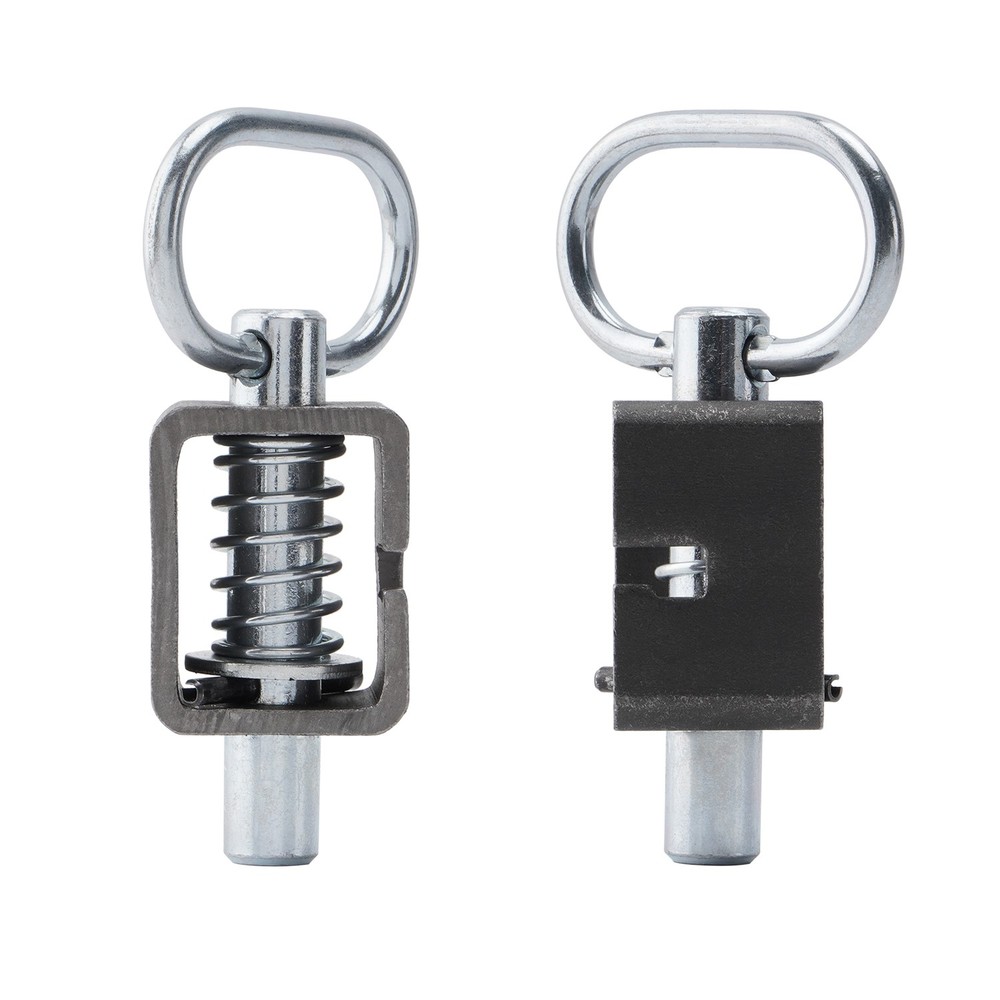 2PCS Universal Spring Car Trailer Gate Loaded Weld-On Spring Latch Lock Assembly