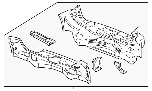 Genuine GM Rear End Panel Assembly 23247579