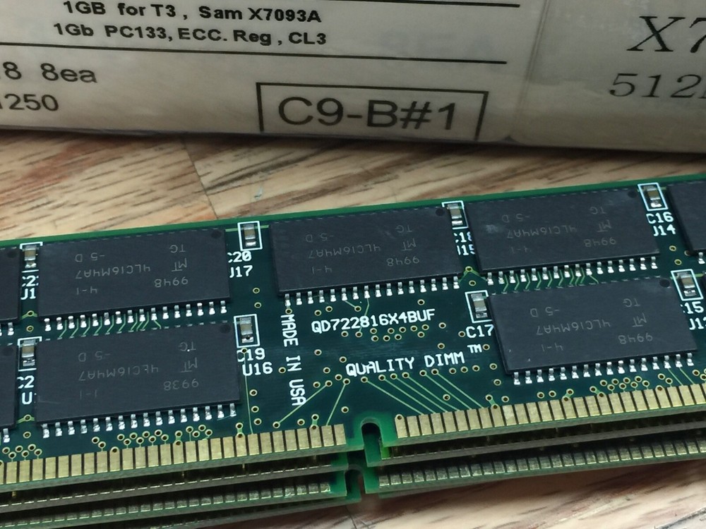 QUALITY DIMM QD722816X4BUF 128MB ECC,Buffer , EDO DIMM , 168-pin= Test-PASS