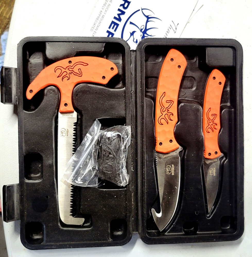 Browning & RMEF Hunting & Meat Processing Knife Kit