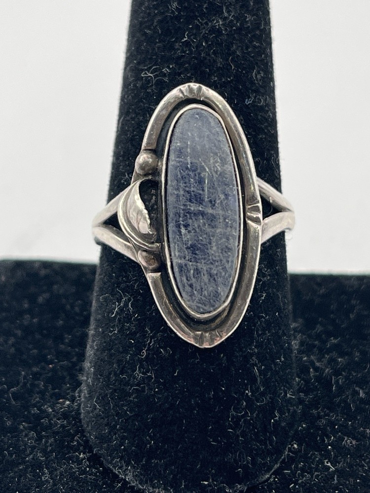 Sterling Mexico Lapis Lazuli Ring Size 9.5