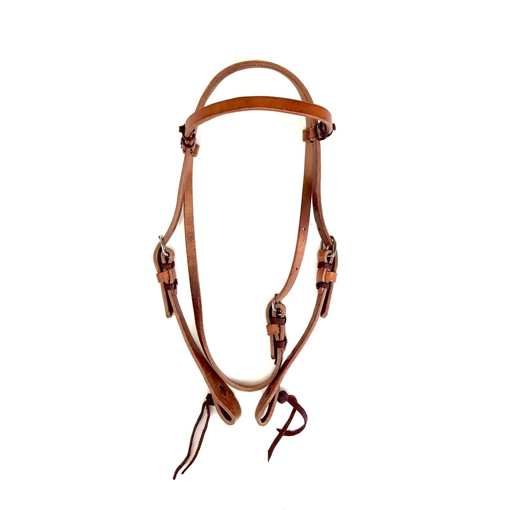 Leather Tie Down, Brass Hardware (Tan)