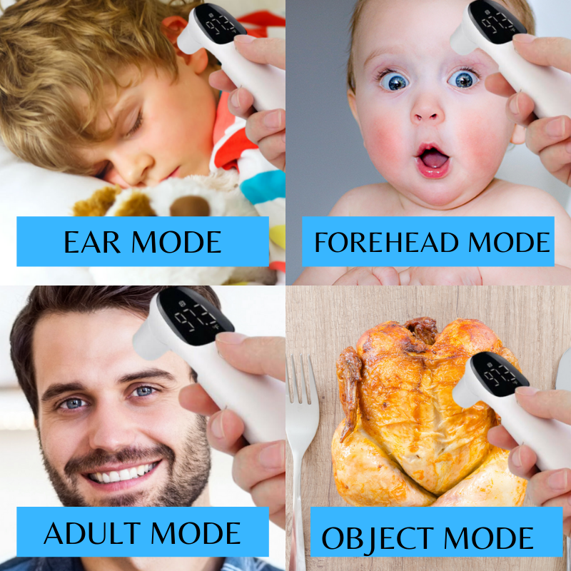 Infrared Digital Non-Contacted Ear & Forehead Temperature Thermometer