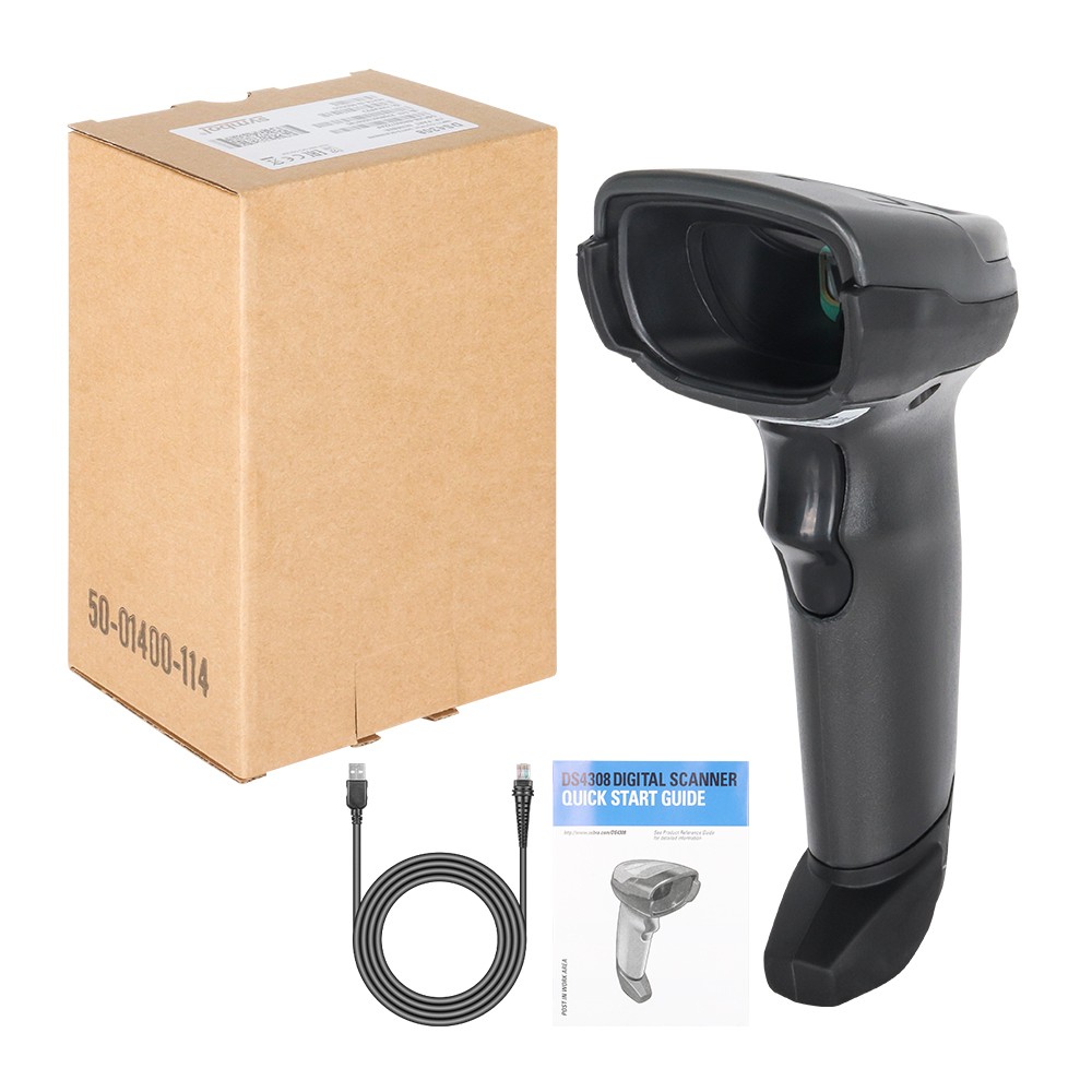 Zebra Symbol DS4308-SR00007ZZAP 1D 2D Handheld Barcode Scanner Reader USB Kit US