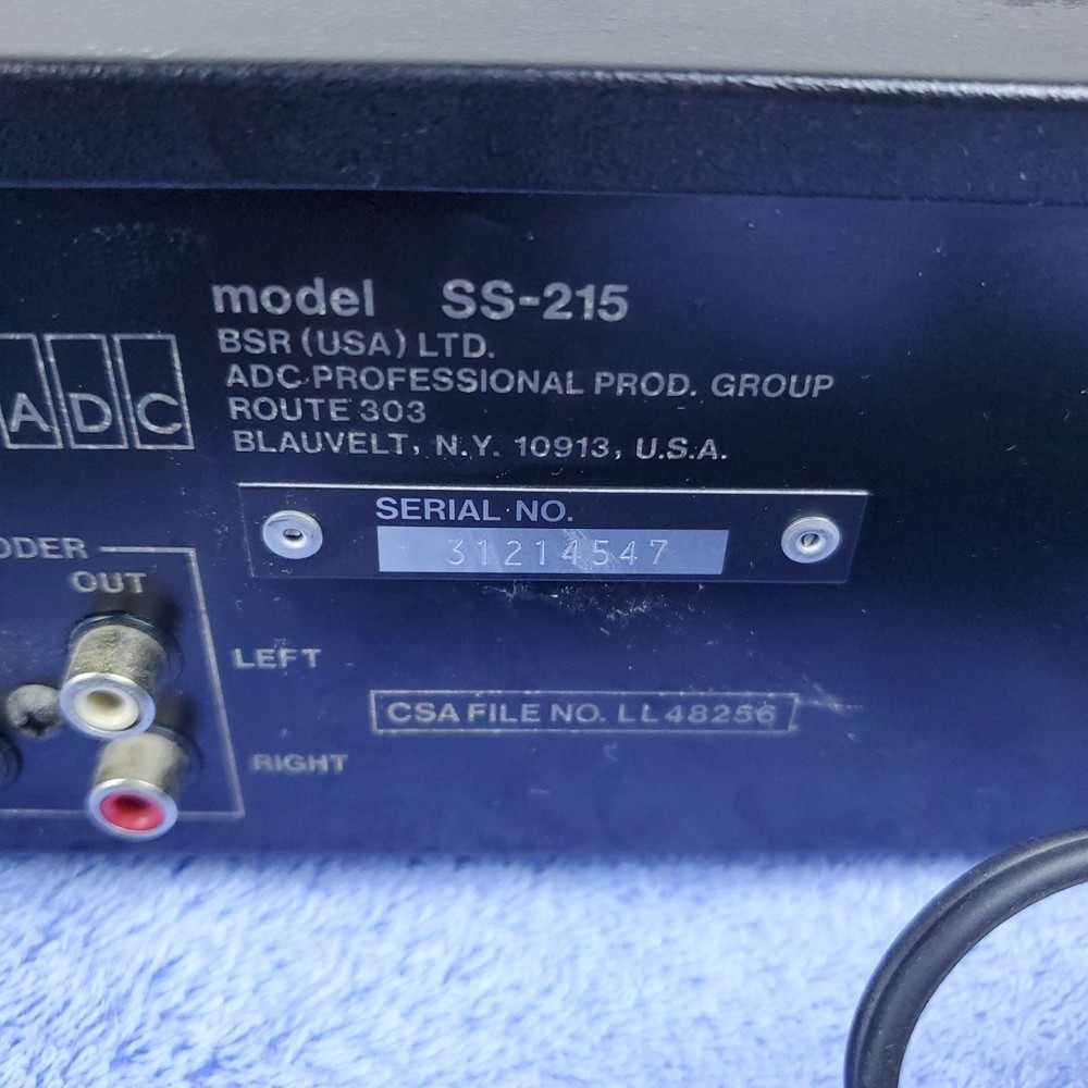 ADC Sound Shaper SS-215 Stereo Frequency Equalizer