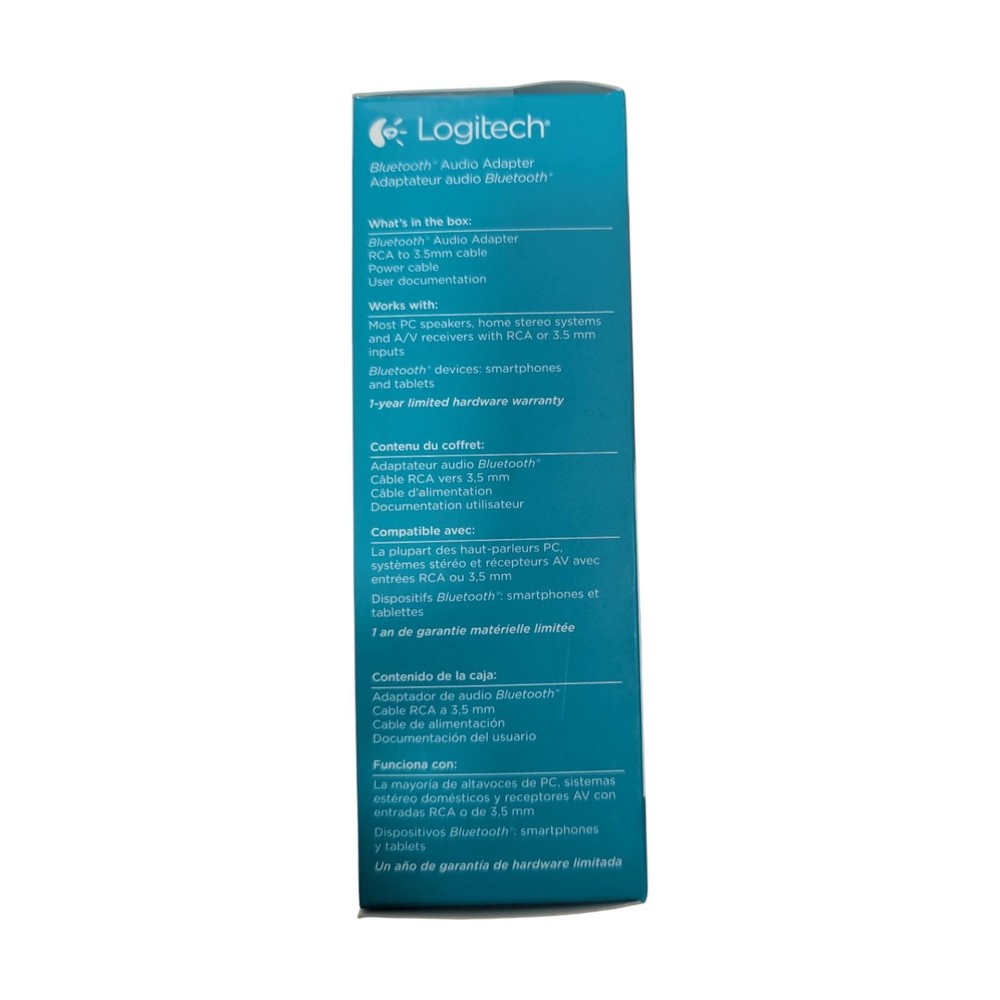 Brand New Logitech Bluetooth Wireless Audio Adapter Receiver