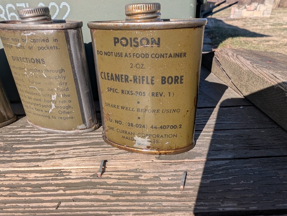 WWII USGI 2 oz bore cleaner