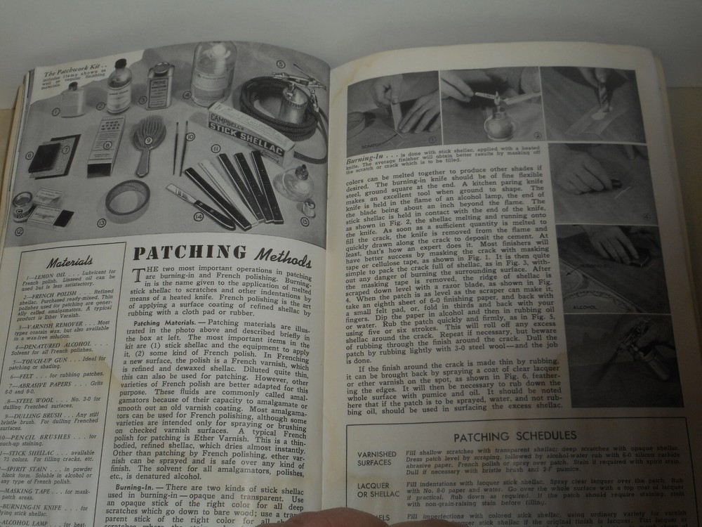 DELTA POWER TOOLS 1940 Delta Craft Handbook Practical Finishing Methods No. 4543