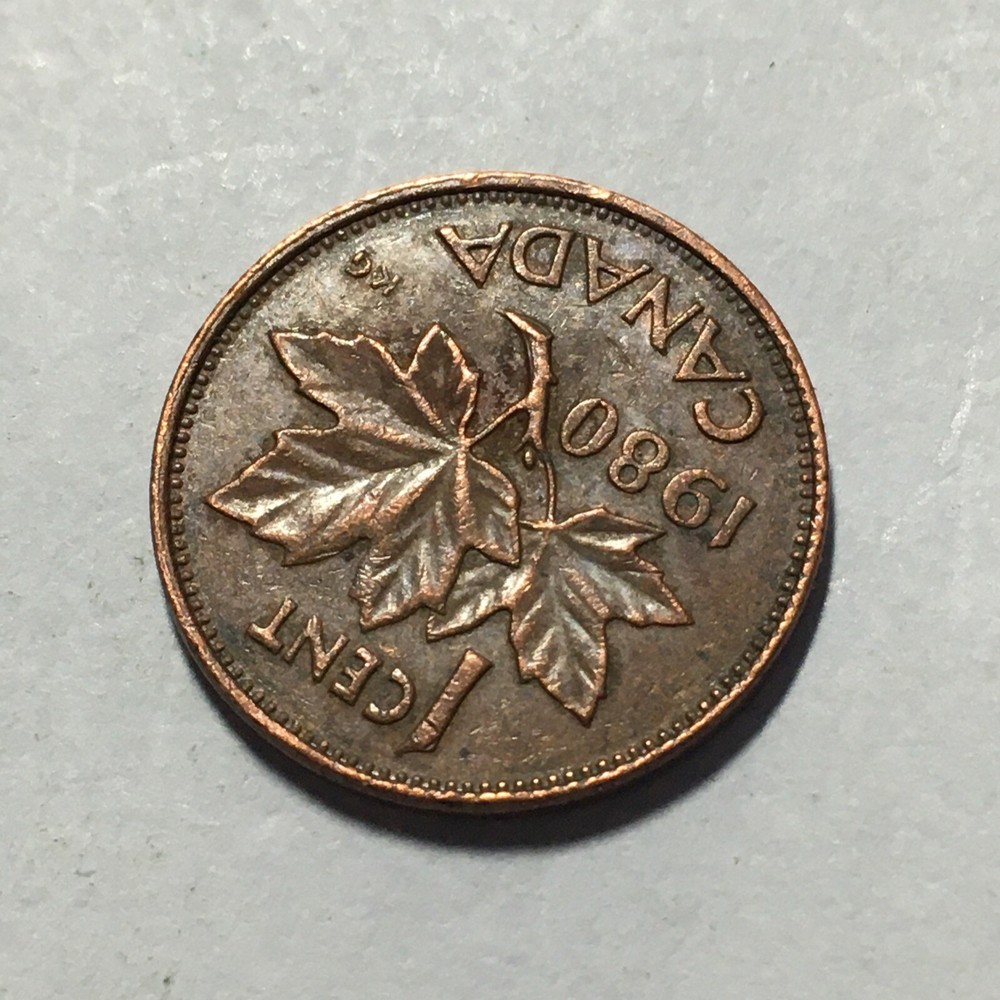 1980 CANADA ONE CENT COIN