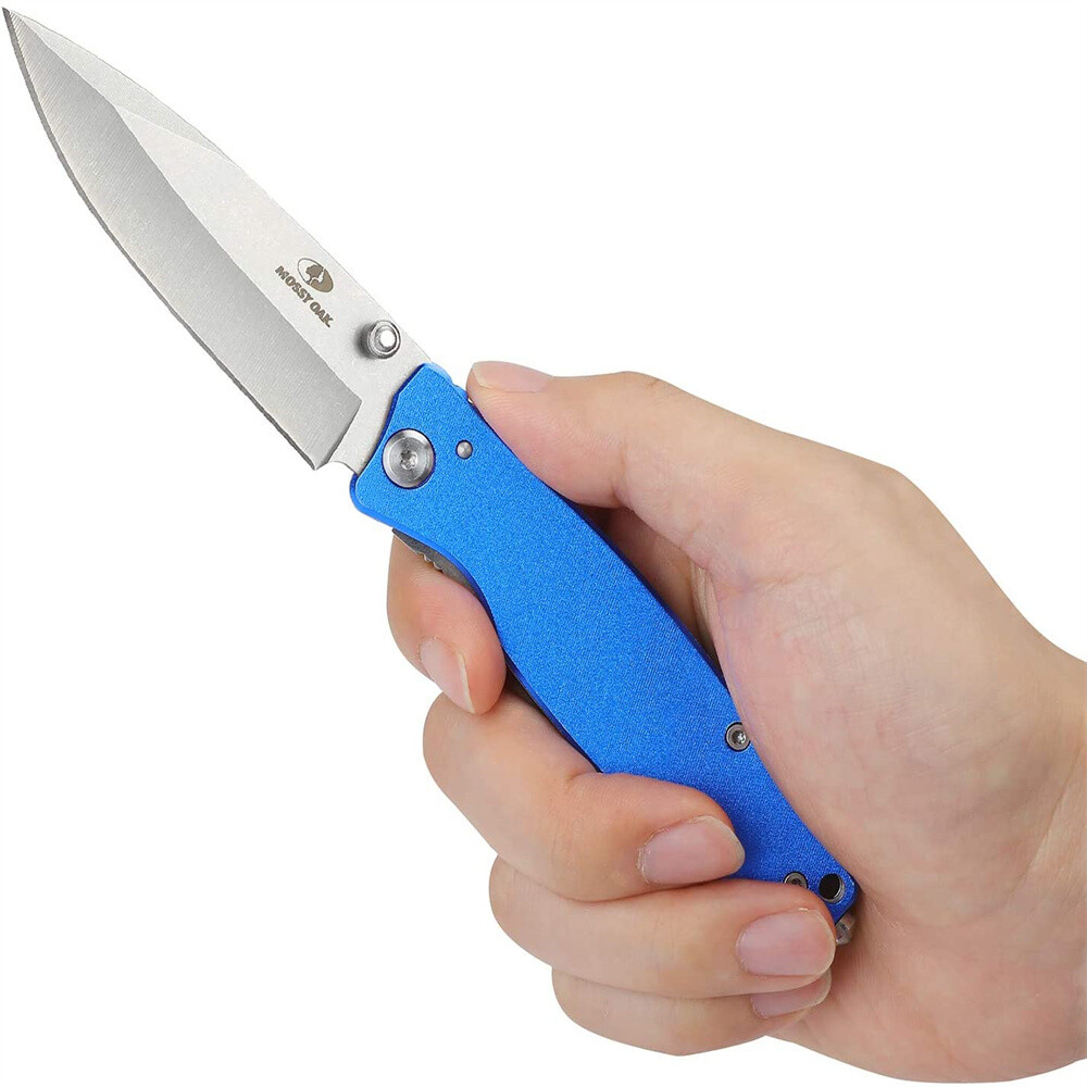 7-in Folding Pocket Knife Stainless Steel Drop Point Blade Multi-Functional Tool