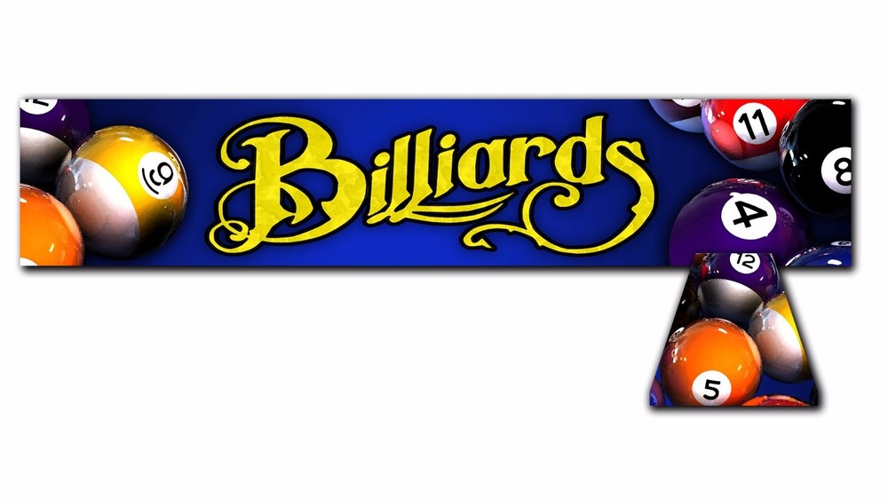 BLUE BILLIARDS, Back lit Pool Table Light Billiard Lamp