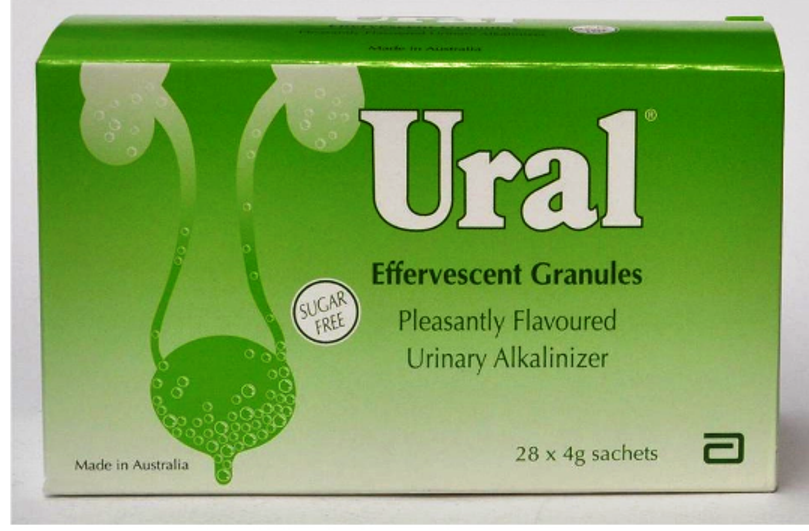 Abbott Ural Effervescent Granules 4Gx28sachets , Urine Alkalinizer