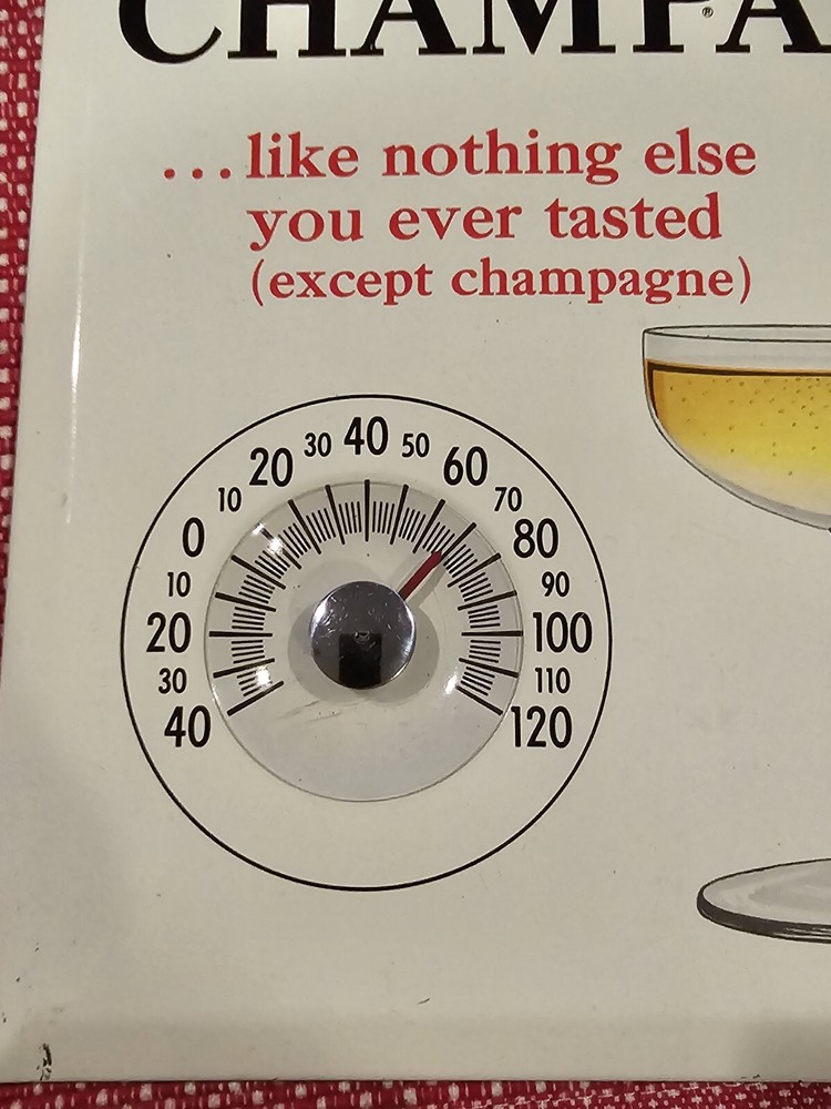 Vintage Thermometer Advertising Sparkling Champale