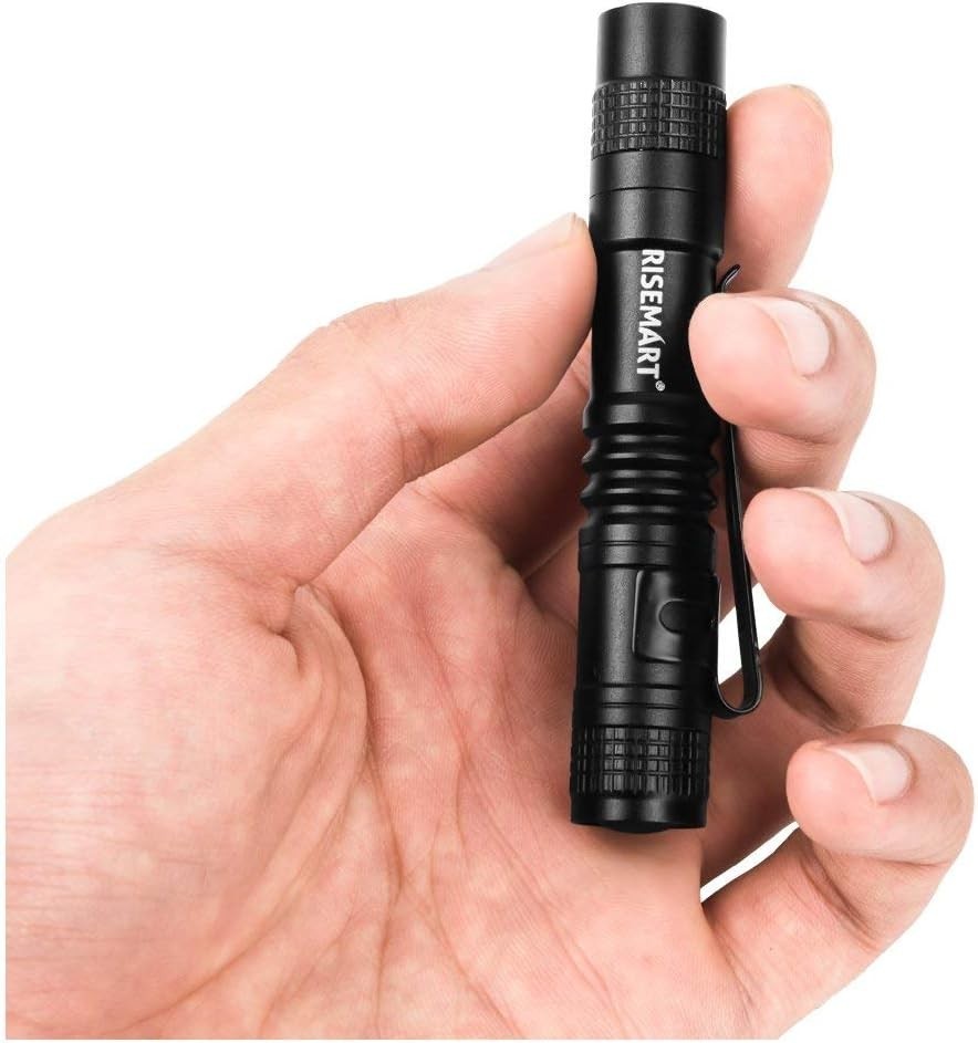 Compact Tactical Flashlight - Lightweight 100 Lumens LED, Easy Clip Design