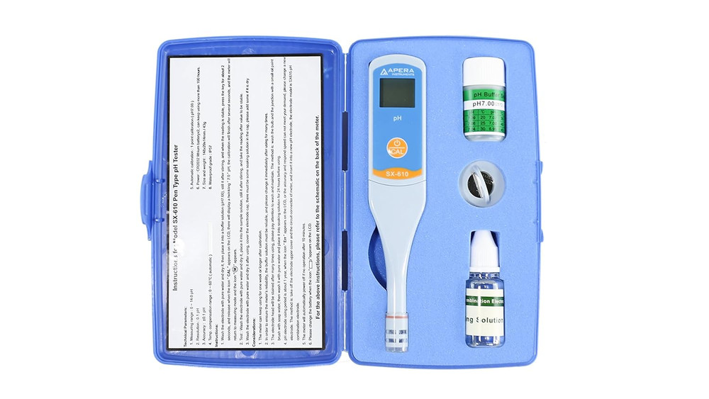 Waterproof Digital pH Pen Tester 0-14 Range Replaceable Probe ±0.1 Accuracy