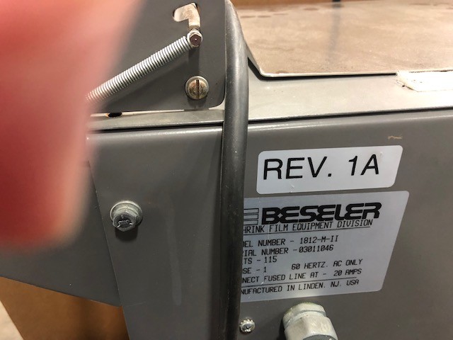 Beseler Shrink Wrapping System Model 1812-M-II