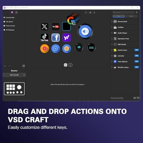 Customizable Stream Controller Deck - 12 Macro Keypad for OBS, Twitch, YouTube -