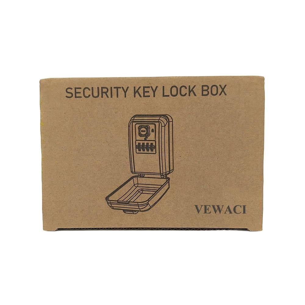WallMounted Lock Box for Keys with Code, 4 Digits Combination Key Lock Box wi...