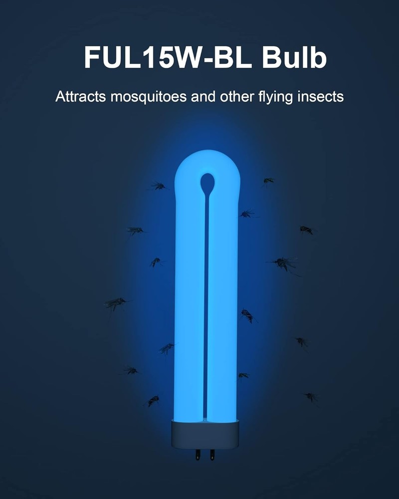 Bug Zapper Light Bulb Replacement for 15W with 4-Pin Base, White