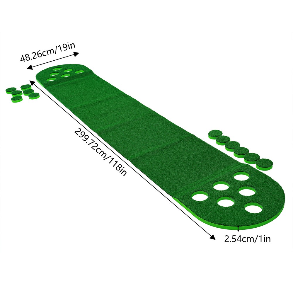 Golf Course Mat Golf Training Aids with Adjustable Clubs+2* Golf Balls
