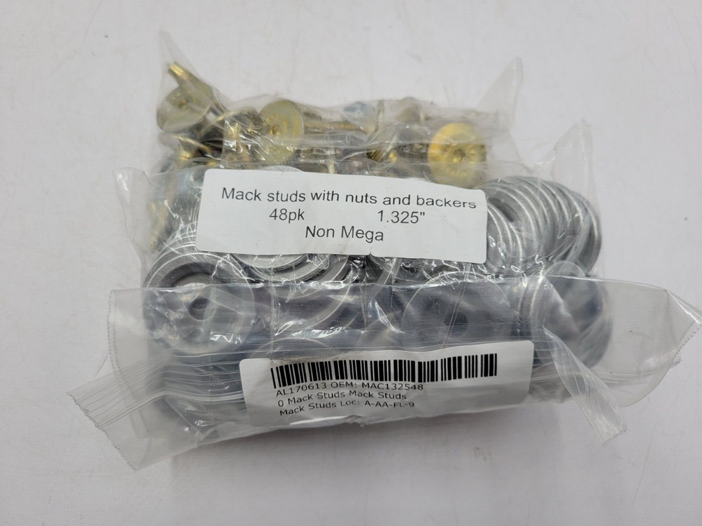 Mack Studs 5/16 1.325 Studs w/ Backers Locking Nuts 1325 48 Pack