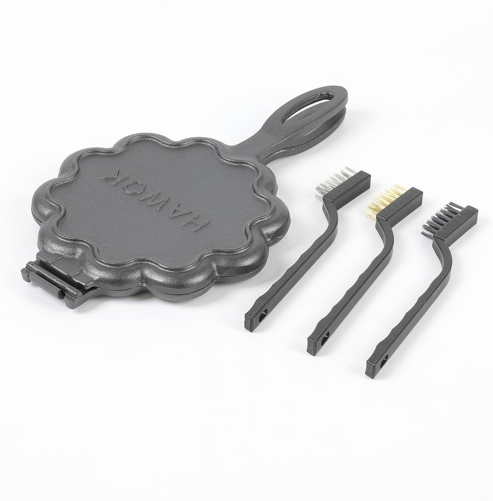 Cast Iron Heart Shaped Waffle Iron, Waffle Maker