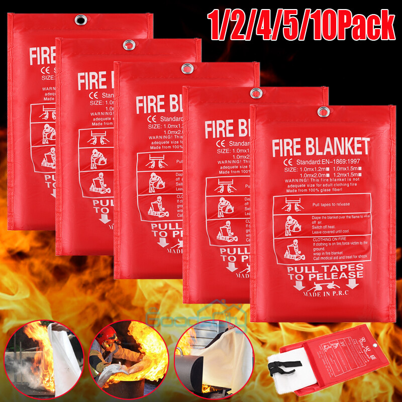 59''X59'' Prepared Emergency Fire Blanket Fire Suppression Blanket Quick Release
