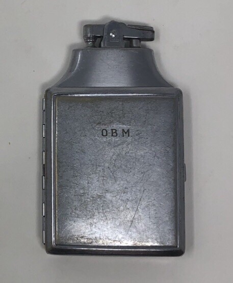 Vintage RONSON Cigarette Case With Attached Lighter