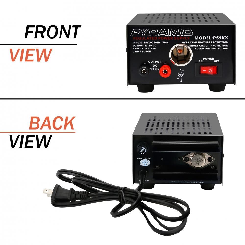 Pyramid 5 Amp Power Supply W/ Cigarette Lighter Plug